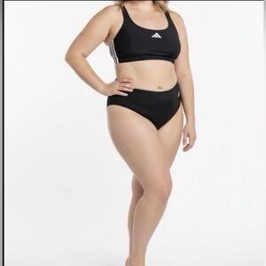 NWT Adidas Black Sport Bikini Set Size 16